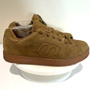 Vintage Y2K Etnies Puffy Chunky Skate Shoes Mens 10.5 Beige Suede Calicut Grunge